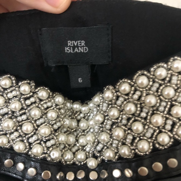 River Island pearl embellished wide leg pants (6) - Picture 8 of 8